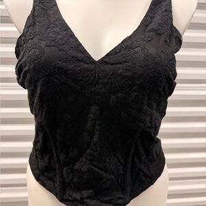 Torrid Black Lace Crop Top
